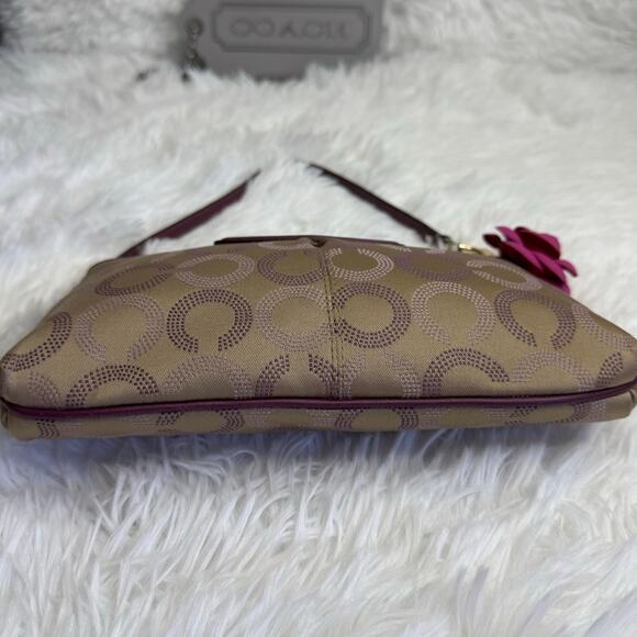 COACH y2k Purple Signature Canvas Wristlet Mini Purse - Picture 4 of 12